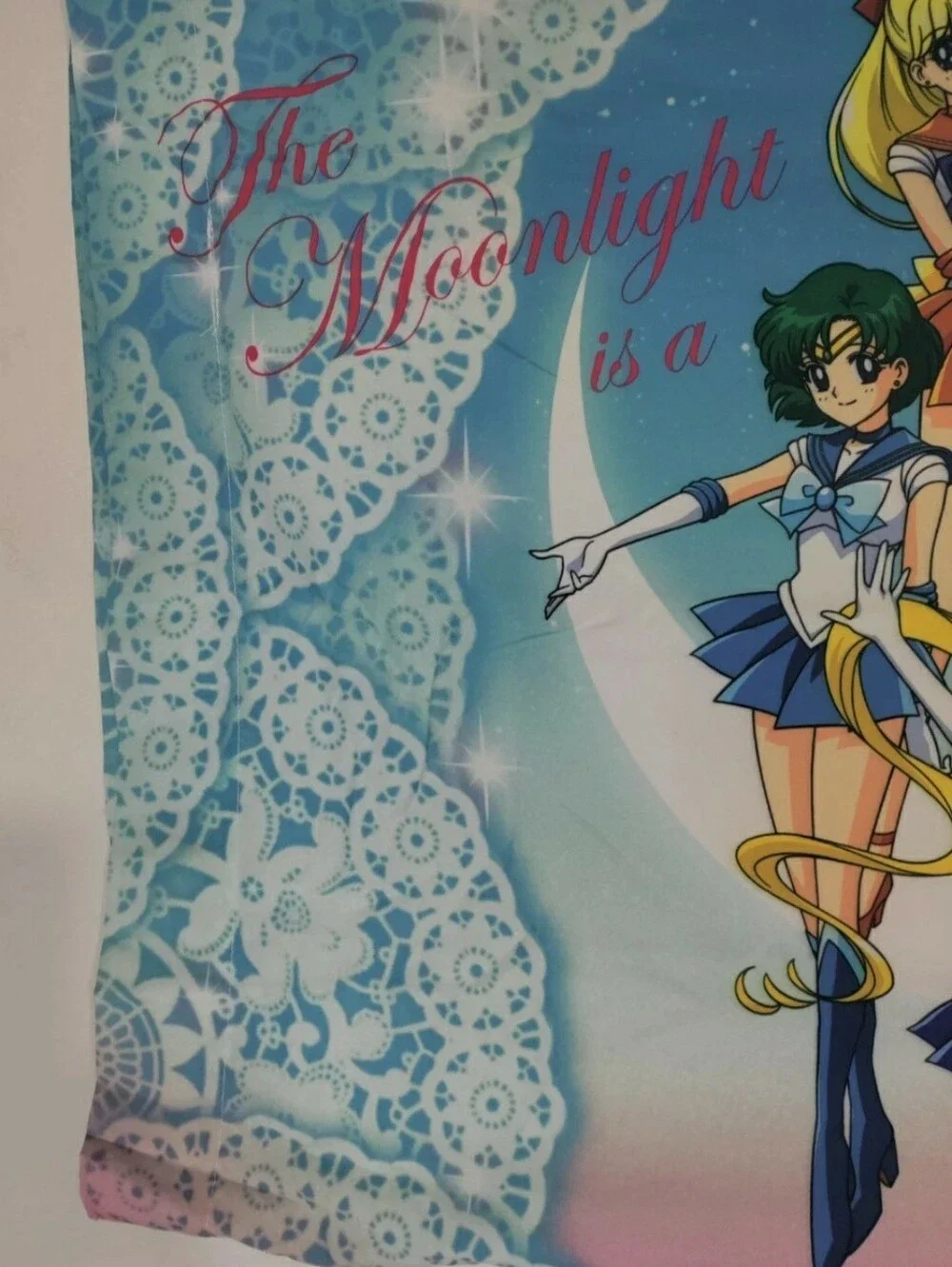 Sailor Moon Scouts Moon Stick Pillowcase Set 2017 90s-style anime New Open Box